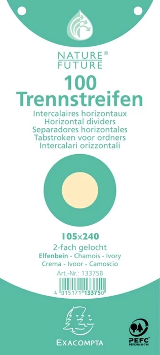 Exacompta Trennblatt, elfenbein, 100 Stück
