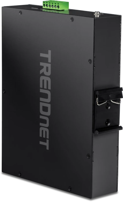 TRENDnet TI Hardened Industrial Railmount Gigabit Switch, 8x RJ-45, 2x SFP, 240W PoE+