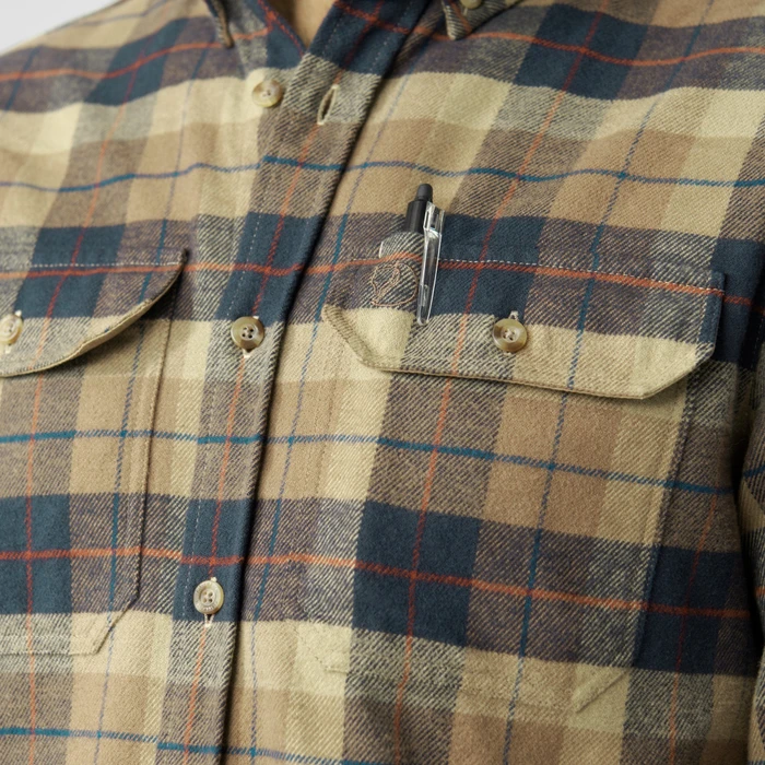 Fjällräven Singi Heavy Flannel Hemd langarm dark sand (Herren)