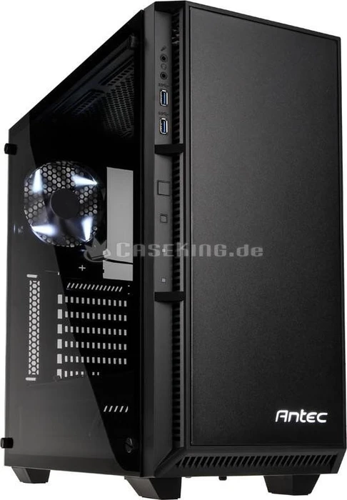 Antec P8, schwarz, Glasfenster