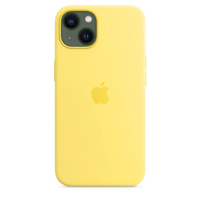 Apple Silikon Case mit MagSafe für iPhone 13 Zitronenschale