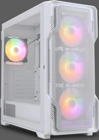 Nanoxia DS-9 ARGB Airflow White, weiß, Glasfenster (DS-9ARGB-W)