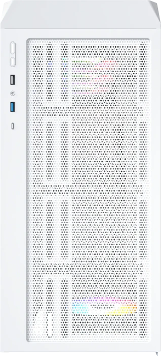 Montech X5, weiß, Glasfenster