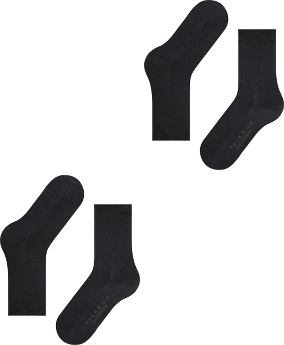 Falke Softmerino Socken anthra.mel, 2 Paare (Damen)