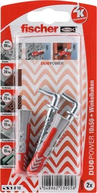fischer DuoPower 10x50 WH K Schrauben/Dübel-Sortiment, 2 Stück