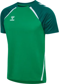 hummel Lead 2.0 Funktionsshirt kurzarm jelly bean/evergreen (Herren)