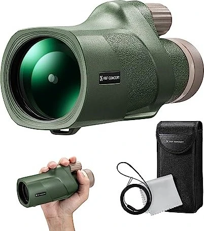 K&F Concept 12x50 HD Monokular mit BAK-4 Prisma Armeegrün