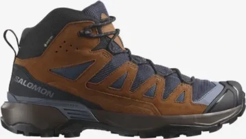 Salomon X Ultra 360 Leather Mid GTX blue nights/caramel cafe/grisaille (Herren)