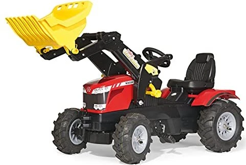 rolly toys rollyFarmtrac Massey Ferguson 8650 Trettraktor mit Frontlader und Luftbereifung rot