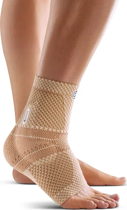 Bauerfeind MalleoTrain Sprunggelenkbandage links Größe 6 beige, 1 Stück