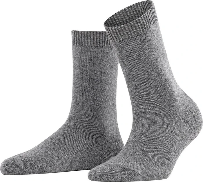 Falke Cosy Wool Socken light greymel. (Damen)