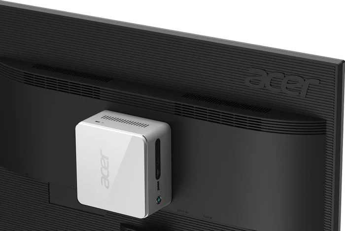 Acer Revo Cube weiß, weiß/silber, Celeron 3865U, 4GB RAM, 128GB SSD