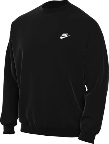 Nike Club Fleece Oversize Sweatshirt schwarz/weiß (Herren)