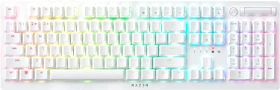 Razer DeathStalker V2 Pro, Mercury White, Razer Low-Profile Clicky Optical PURPLE, USB/Bluetooth, US (RZ03-04363500-R3M1)