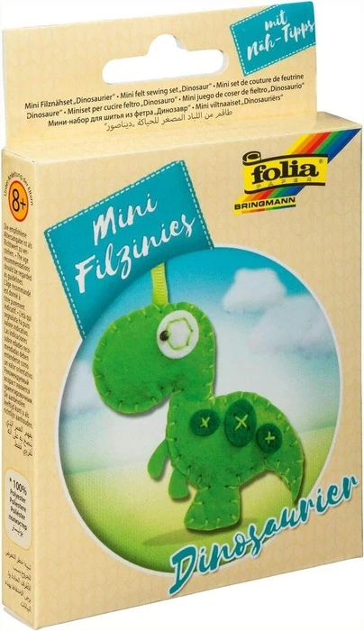 Folia Mini Filzinies Filznähset Dinosaurier