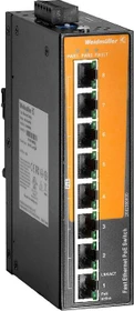 Weidmüller EL-Series Industrial Railmount Switch, 8x RJ-45, 120W PoE+ (IE-SW-EL08-8POE / 2682380000)