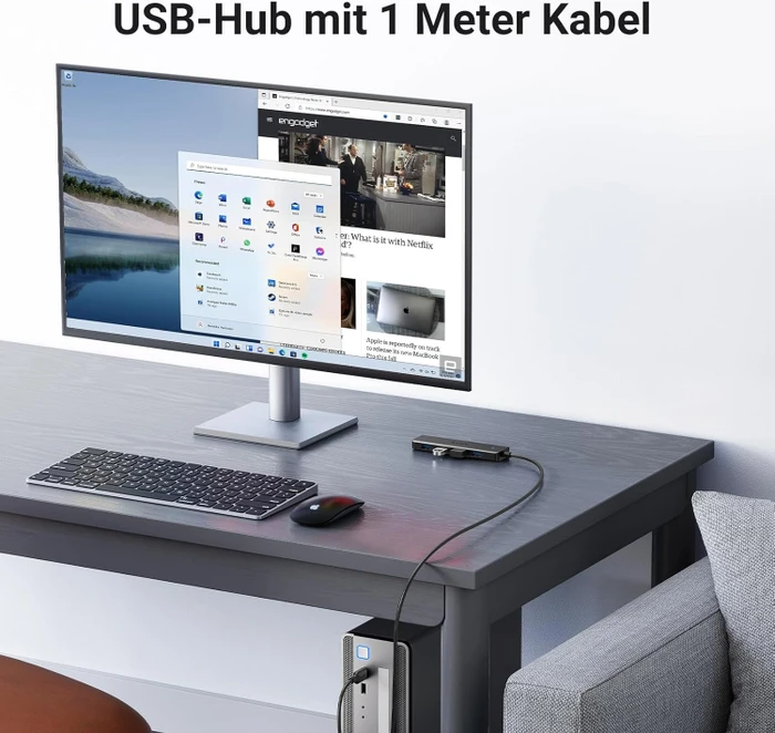 Ugreen 4-Port USB Hub, USB-A 3.0 [Stecker]