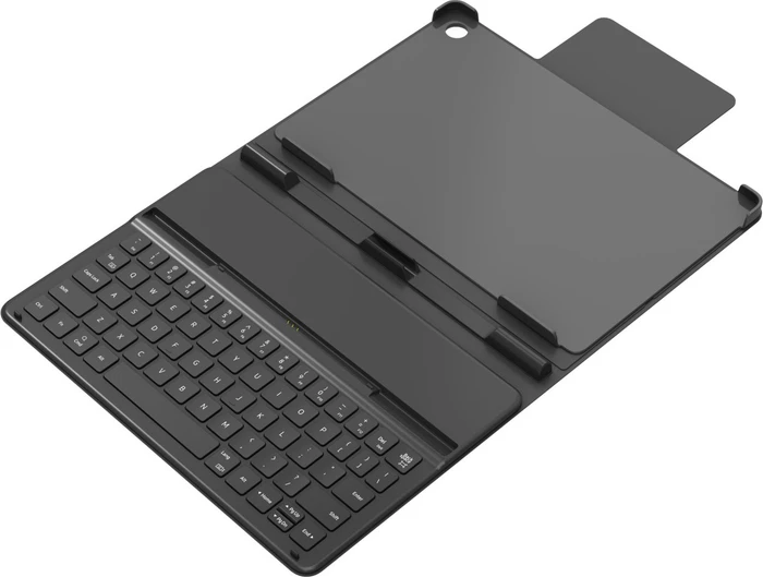 Samsung Neon Keyboard Case mit AI-Taste für Galaxy Tab S10 Lite/Tab S10 FE, schwarz, DE