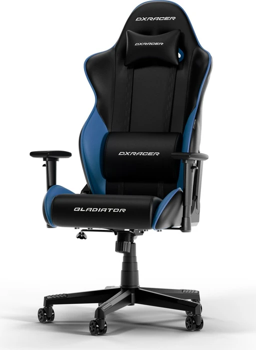 DXRacer Gladiator L Series Gamingstuhl, schwarz/blau