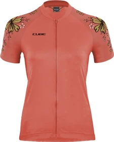 Cube ATX CMPT Full-Zip Trikot kurzarm coral (Damen)