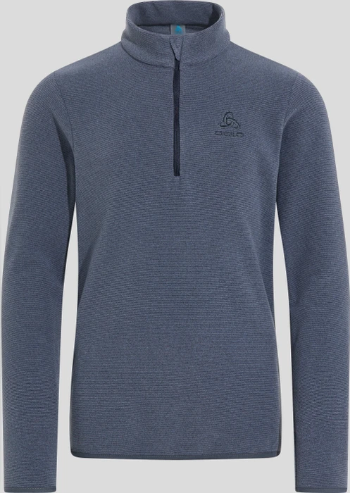 Odlo Roy Stripe 1/2 Zip Funktionsshirt langarm folkstone gray/india ink (Junior)