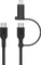 Belkin BoostCharge Pro 2-in-1-Kabel mit USB-C-Stecker und Lightning Connector schwarz Vorschaubild