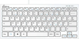 MediaRange Kompakt-Tastatur, weiß, USB, DE (MROS113)