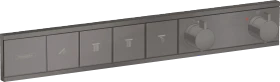 Hansgrohe RainSelect Thermostat Unterputz für 4 Verbraucher brushed black chrome
