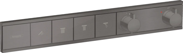 Hansgrohe RainSelect Thermostat Unterputz für 4 Verbraucher brushed black chrome