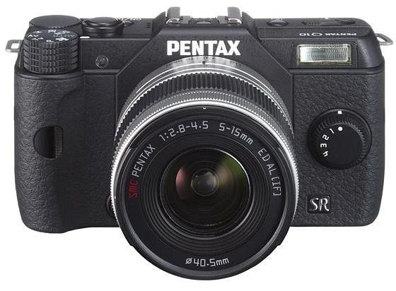 Pentax Q10 schwarz mit Objektiv Q 02 Standard Zoom 5-15mm 2.8-4.5 AL