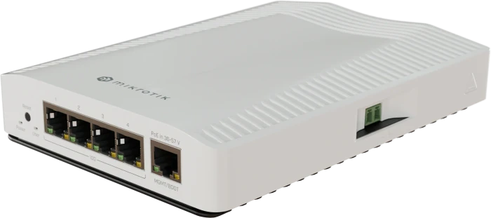 MikroTik Cloud Router Switch CRS304 Desktop 10G Managed Switch, 4x RJ-45, PoE PD