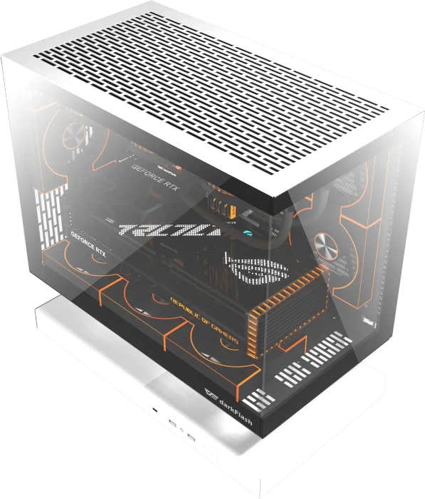 DarkFlash Floatron F1 White, Glasfenster