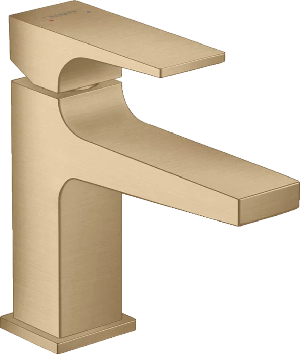 Hansgrohe Metropol Waschbeckenarmatur 100 mit Push-Open Ablaufgarnitur brushed bronze