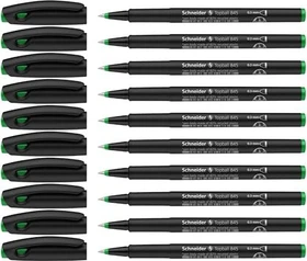 Schneider Topball 845 Tintenroller (Mine) schwarz/grün, 10er-Pack