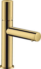 Hansgrohe Axor Uno Waschbeckenarmatur 110 mit Zerogriff und Ablaufgarnitur polished goldoptik