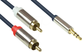 Good Connections 3.5mm Klinke/Composite Audio Kabel 1m