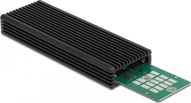 DeLOCK External Combo Enclosure M.2 for NVMe PCIe or SATA SSD, USB-C 3.1