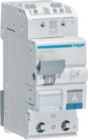 Hager Fehlerlichtbogen-Schutzeinrichtung AFDD mit LS-Schalter 1P+N 6kA C-6A 2M