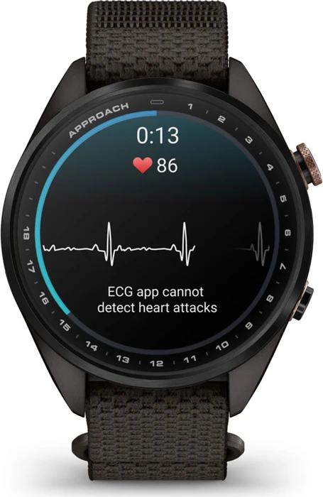 Garmin Approach S72 43mm carbon gray-heritage bronze dlc titanium/pebble grey