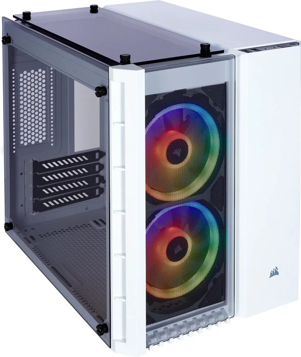 Corsair Crystal Series 280X RGB, weiß, Glasfenster