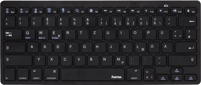 Hama KEY4ALL X510, schwarz, Bluetooth, DE