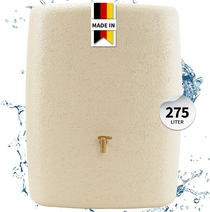 4rain Terra Wandtank-Regenwassertank 275l sandbeige