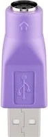 Wentronic Goobay USB 2.0 auf PS/2 Adapter, violett (68918)