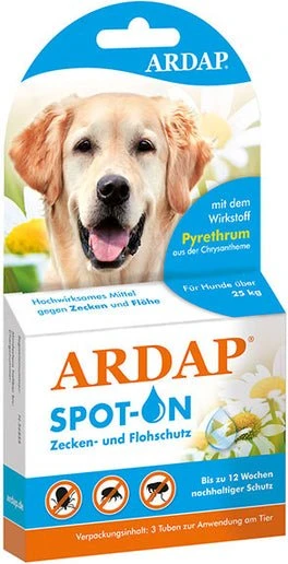 Ardap - Spot-On für Hunde über 25kg, 12ml (3x 4ml)