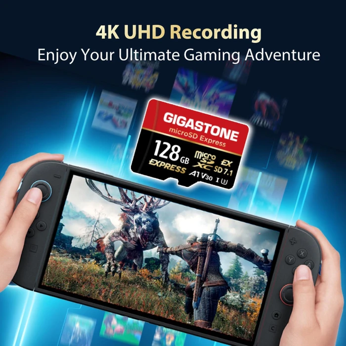 Gigastone SD7.1 R880/W500 128GB Kit inkl. USB-C Cardreader, UHS-I U3, A1, Class 10, SD Express EX I