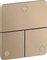 Hansgrohe Axor ShowerSelect ID softsquare Kontrollfeld Ventil für 3 Verbraucher brushed red gold Vorschaubild