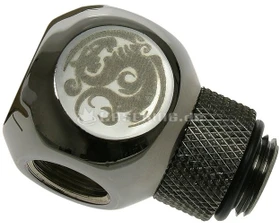 Bitspower Q-Adapter G1/4" auf 3x G1/4" drehbar glänzend schwarz