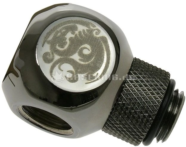 Bitspower Q-Adapter G1/4" auf 3x G1/4" drehbar glänzend schwarz