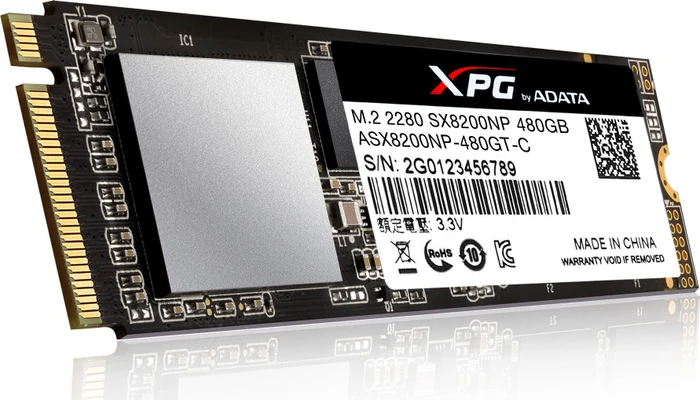 ADATA XPG SX8200 480GB, M.2 2280 / M-Key / PCIe 3.0 x4