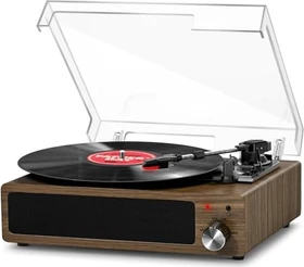 Fydee Vintage Turntable Gray